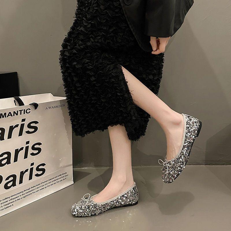 2025 spring and summer Internet celebrities explode high-value flat shoes women are not tired of versatile and comfortable fairy style shoes