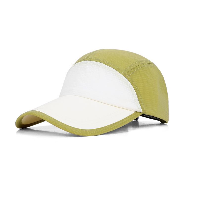 Summer Sun Hat Contrast Color Stitching Quick-Drying Waterproof Cap Men's Outdoor Running Sunscreen Baseball Cap