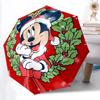 1pc Christmas Mickey Automatic Folding Umbrella, Compact Portable Travel Umbrella, Perfect Gift for Friends Yy250806037