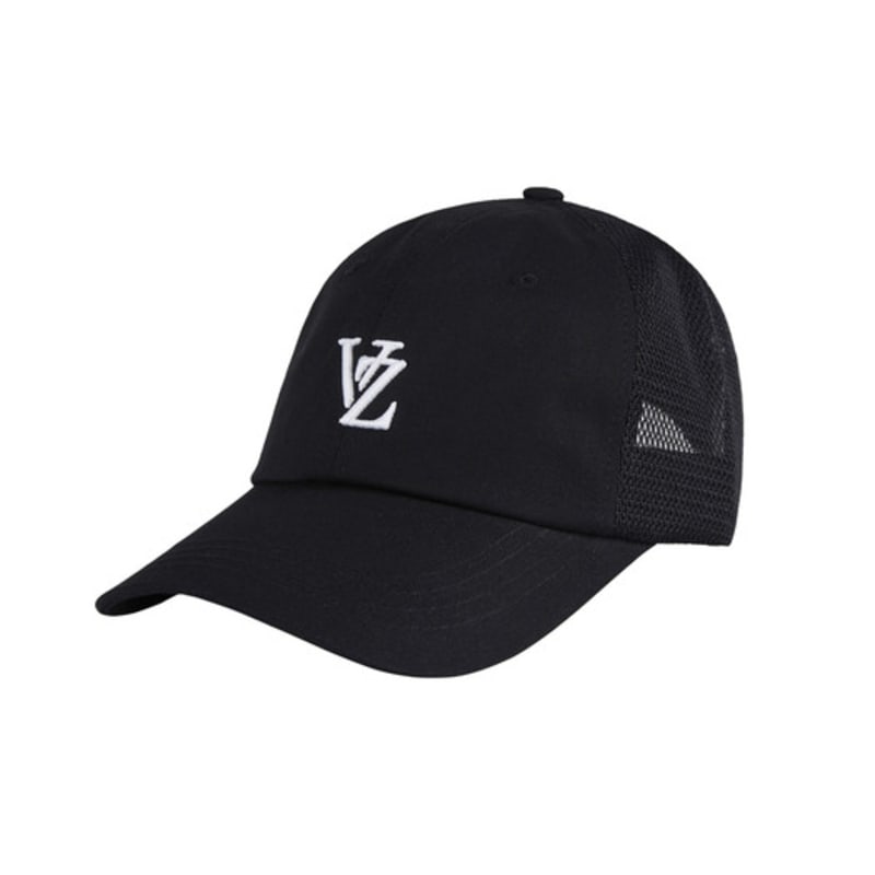VARZAR 3D Monogram Side Mesh Overfit Ball Cap Black