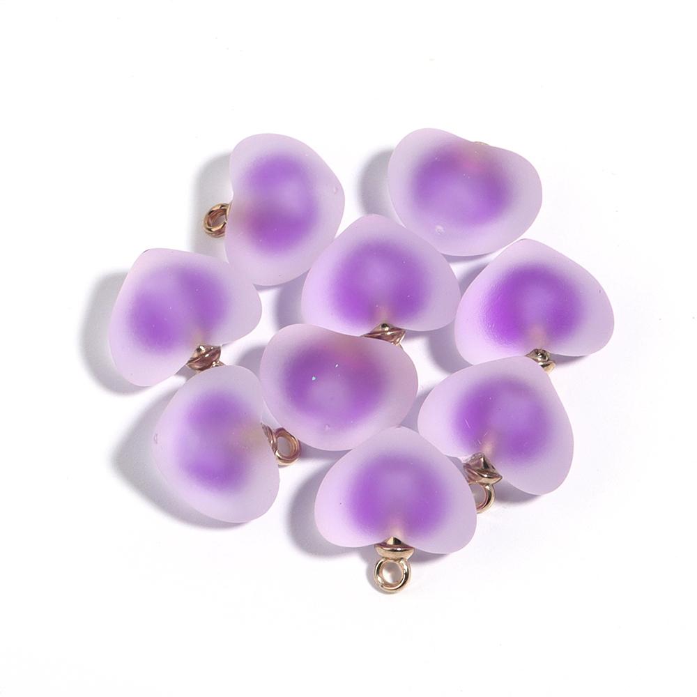 10Pcs Acrylic Frosted Colorful Heart Charms Round Charms For Jewelry Making DIY Bracelet Necklace Earrings Pendants Accessories
