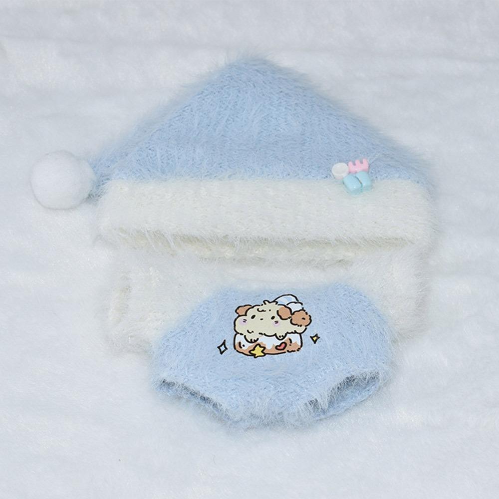 10cm Miniature Cap Pajamas Blue White Replacement Outfit Toy Doll Clothes  Cotton Stuffed Doll