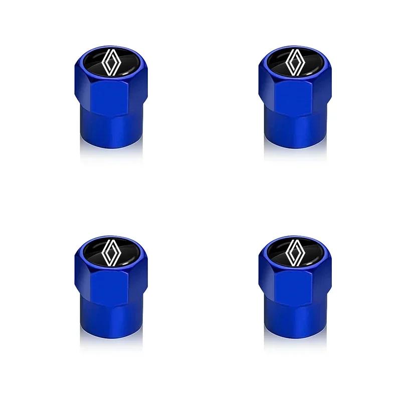 Hub Caps New 4Pcs Car Wheel Tire Valve Caps Air Stem Covers Accessories For Renault RS Megane 2 3 Twingo Clio Talisman Captur Tr