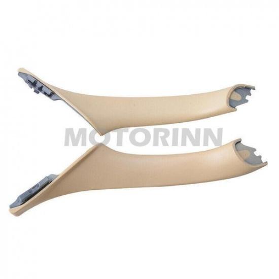 Beige Right+Left Interior Inner Door Trim Pull Handle Fits BMW F10 F11 2010~2016