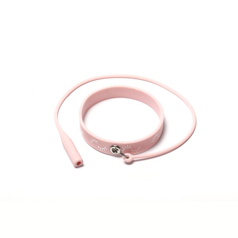 

Силиконовый браслет-защита для пинцетов для наращивания ресниц розовый