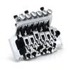 Floyd Rose Elektrische Gitarre Tremolo Brücke Double Locking System Linkshänder Schwarz / Silber