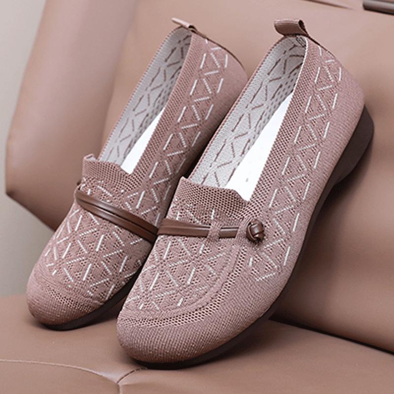 Spring Shoes Women New Lightweight Flat Shoes Middle Aged Elderly Mothers Breathable Soft Sole Women Casual Shoes