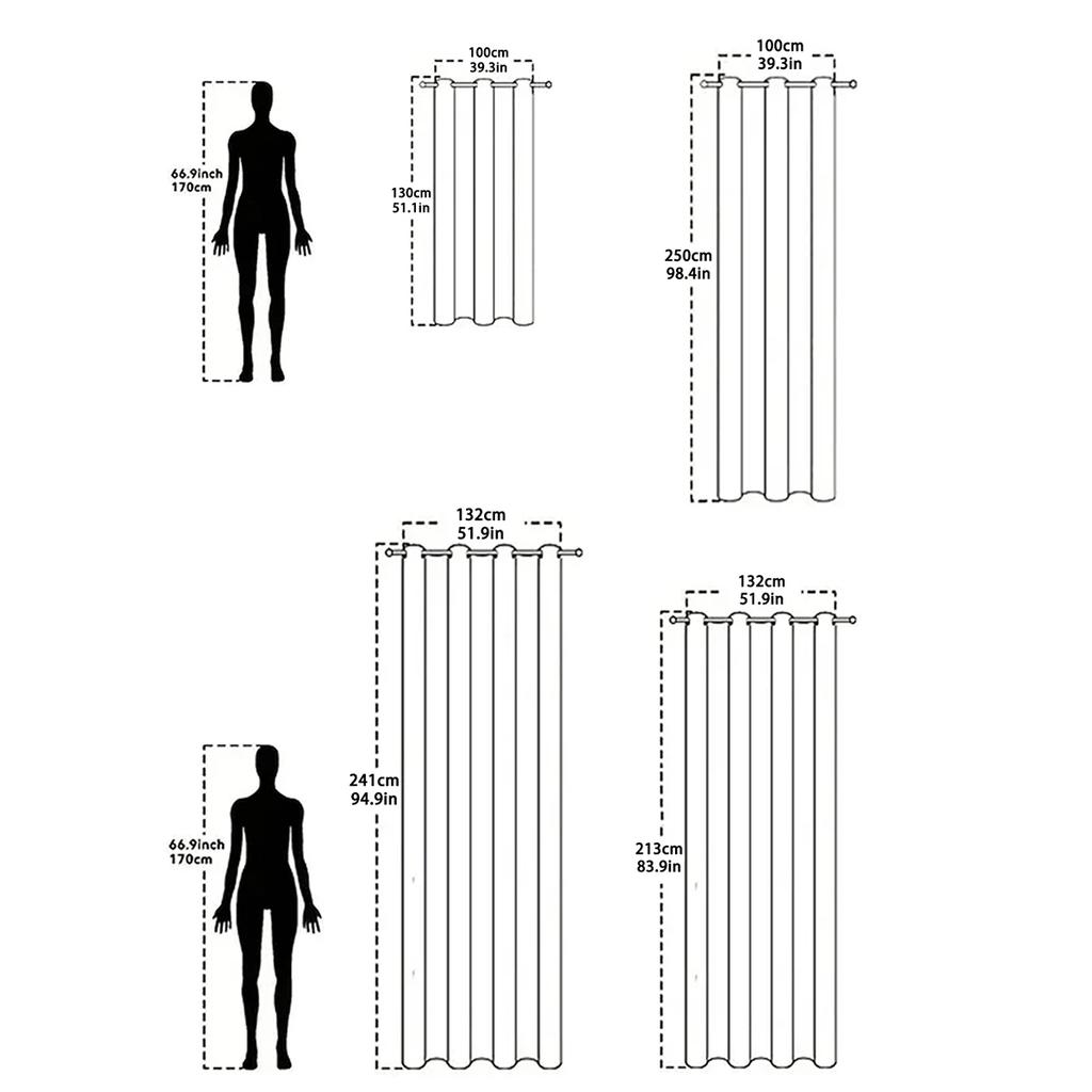 1Panel 100% Blackout Hot Stamping Wave Pattern Perforated Curtain   Window Curtains For Living Room   Hotel Bedrooms   Home Decor