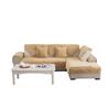 Modern Solid Color Long Winter Plush Sofa Cushion Fully Wrapped Quilted Universal Simple Cover Home Living Room Decoration Anti Slip Backrest Towel