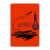 Alfred Hitchcock Orange Version Albix Metal Signs Decoration Home Cinema Design Cave Tin Sign Poster