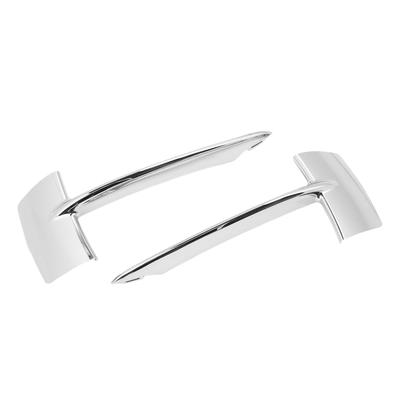 1 Pair Front Bumper Lower Grille Molding Chrome 51117325395 Fog Light Hole Cover Trim for X5 F15