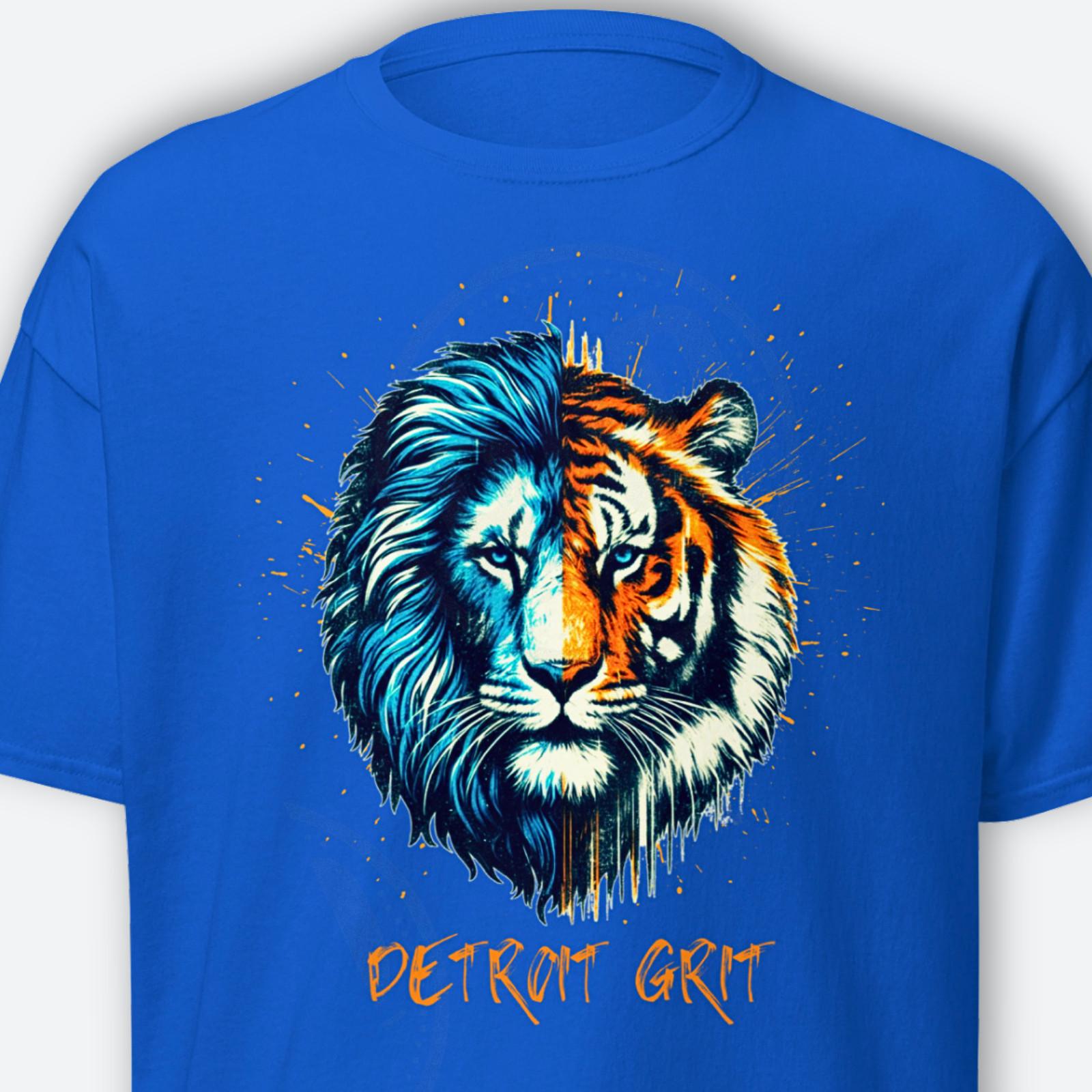 Detroit Grit Shirt Lions Shirt Tigers Shirt Detroit Fan Gift Unisex All Grit XXL