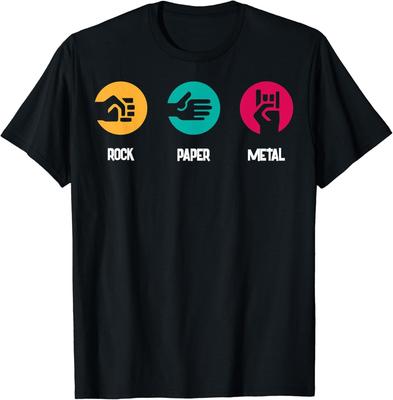 Rock Paper Metal - Heavy Metal Music Gift Unisex T-Shirt