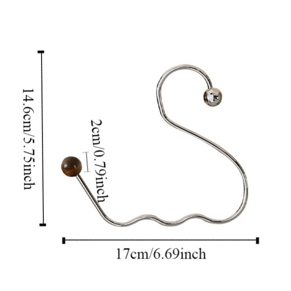 2Pcs Closet Rod Hooks Circle Ring Hat Hanger Scarf Towel Tie Storage Holder  Dresser