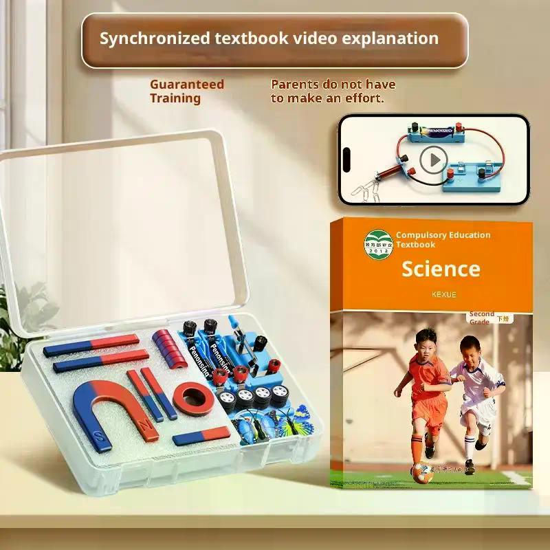 Set 1 Educational Experiment With Bar Ring Horseshoe U Shape Magnets And Compass Stem Physics Science Magnet Kit For Kids