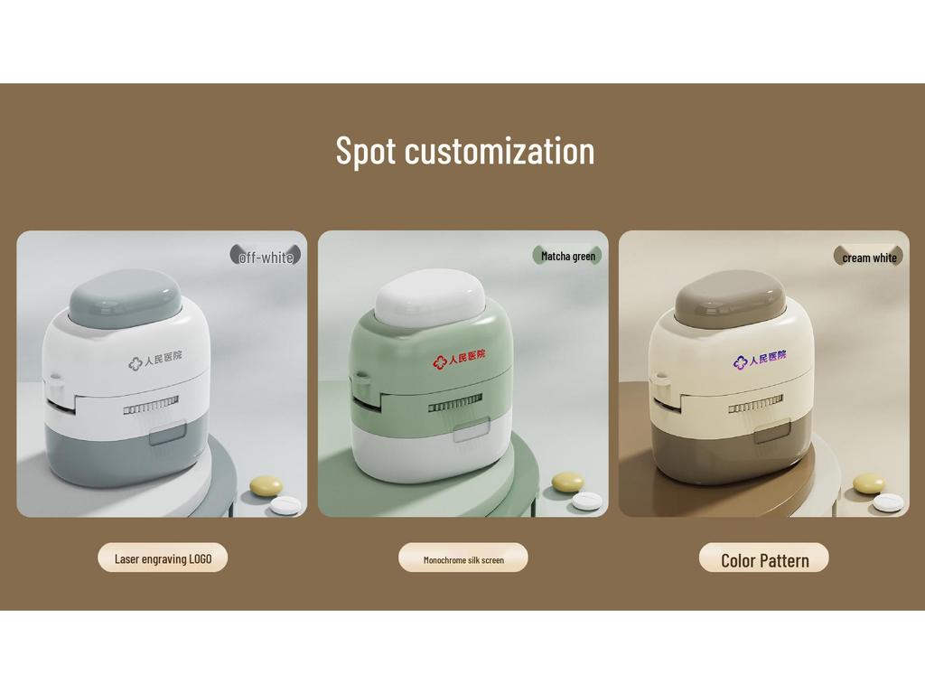 Portable Multi-functional Pill Cutter & Dispenser: 4-in-1 Medicine Storage and Splitter Tool