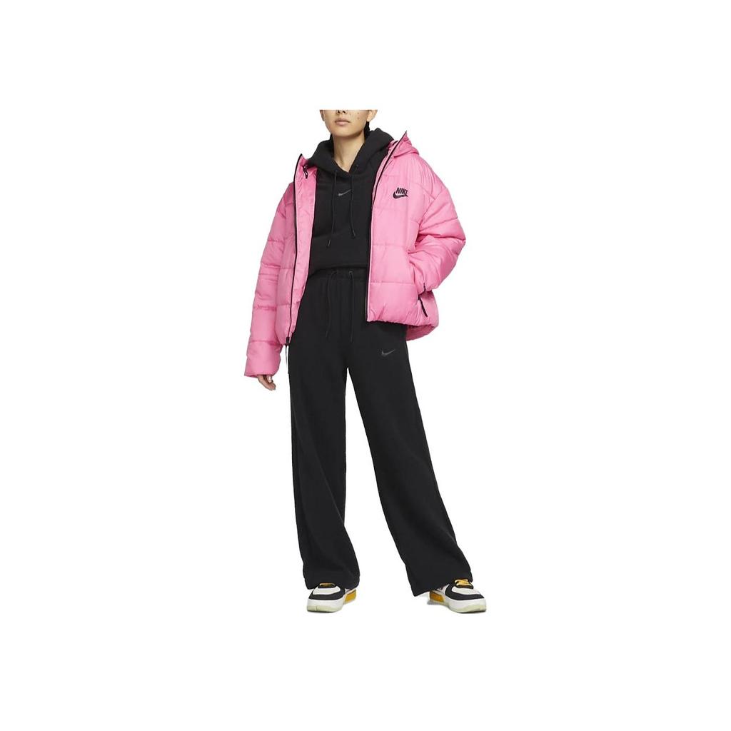 Nike Sportswear Plush Knit Sweatpants With Solid Color Drawstring Women Bottoms Black DV4362-010