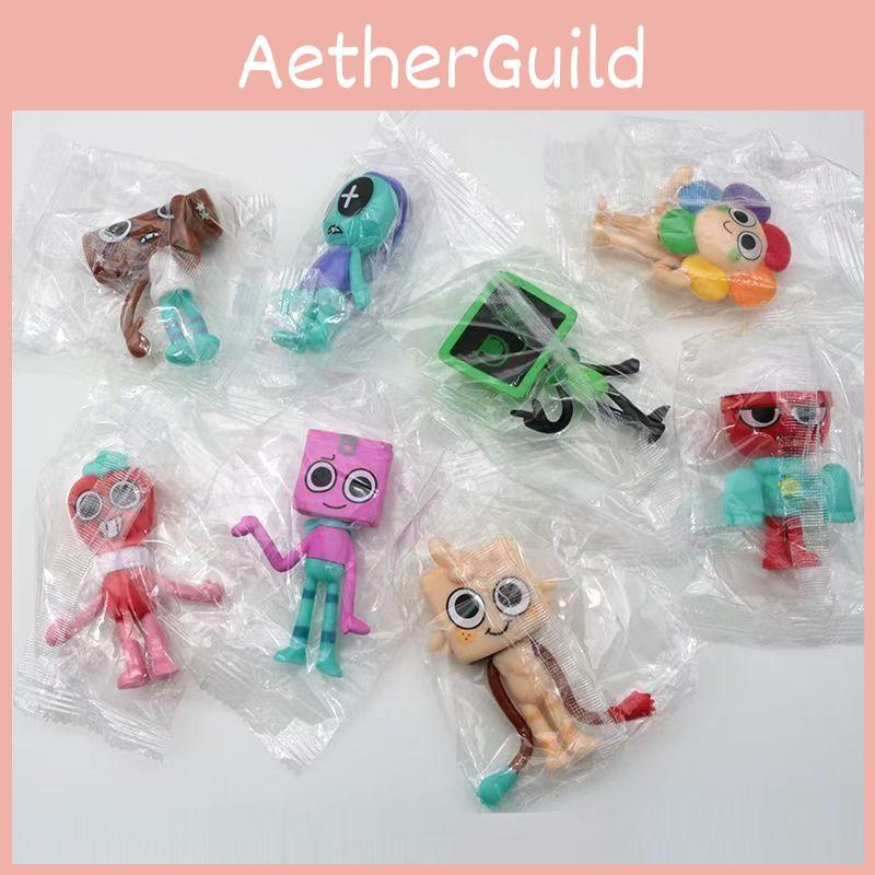 World Cute Dandys Pvc Doll Figurine Set Of 8 Anime Character Perfect Home Decor