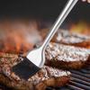 Stainless Steel Barbecue Grill Brush Hollow Handle Silicone Oil Brush Pancake Brush  Kitchen
