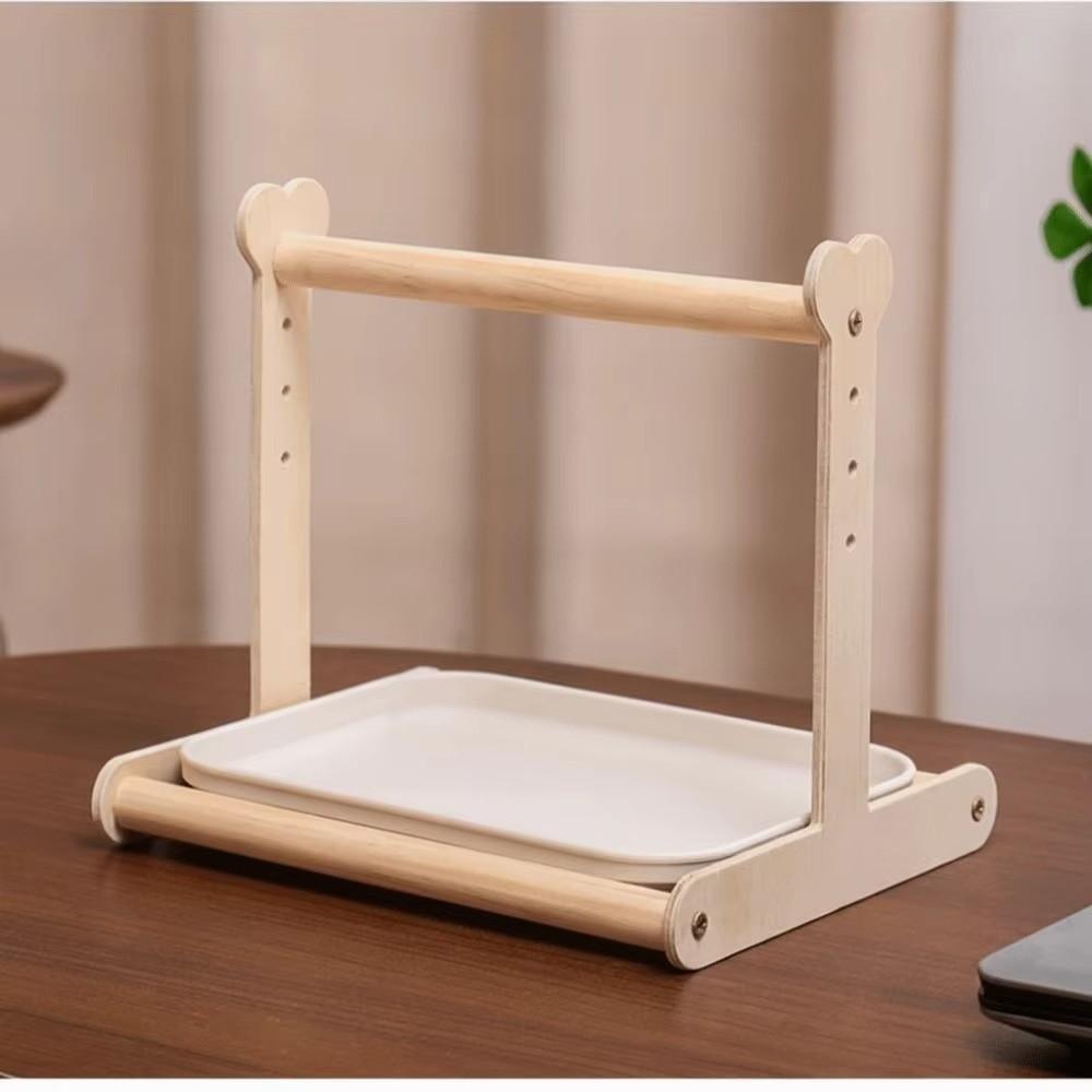 Non-slip Parrot Potty Training Platform Anti-Splash Design Bird Stand Creative Parrot Stand