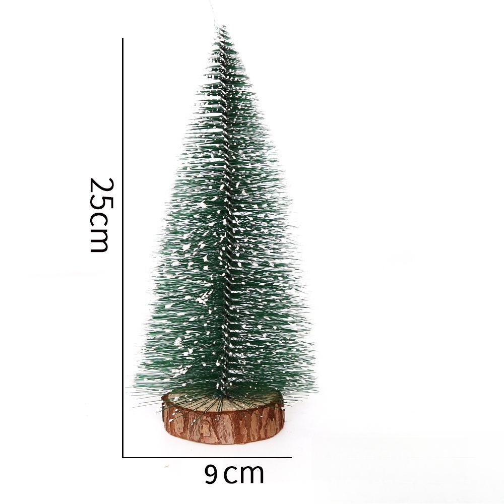 Mini Christmas Trees Artificial Pine Needle Desk Ornaments 10/15/20cm Fake Evergreen Trees for Holiday Decor
