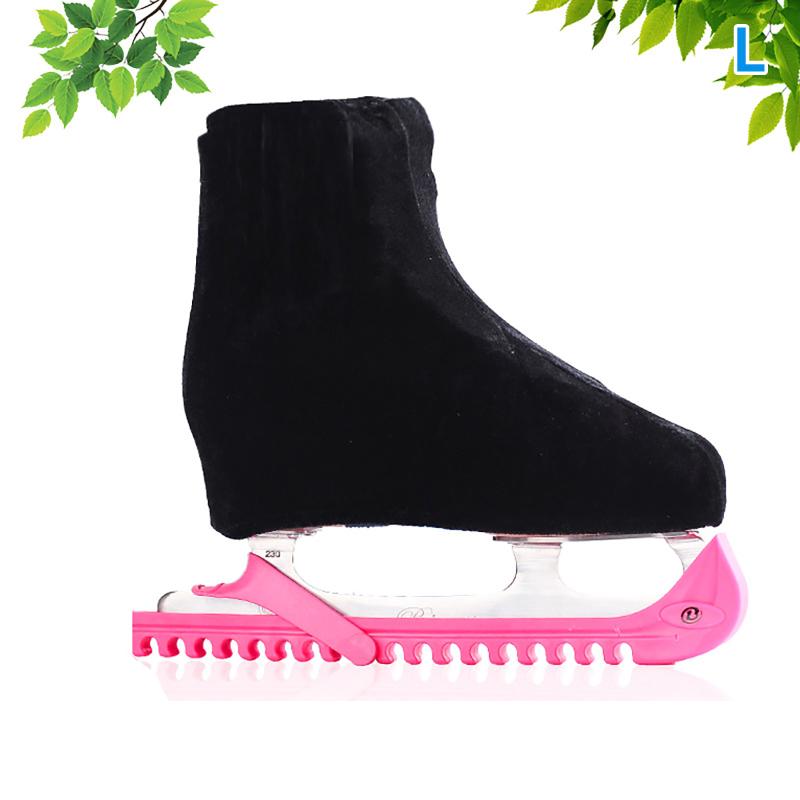 Upgraded High Elastic Velvet Fabric Figure Skating Shoes Cover Protector Anti-Scratch & Dustproof Ice Skate Blade Covers Guard