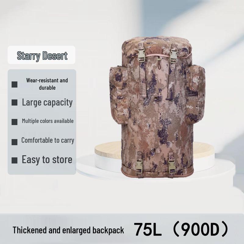 Pioneer Camouflage Waterproof Tactical Backpack 75L