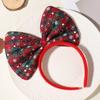 Christmas Xmas Big Bow Headbands Red Green Hairband HairHopp Christmas Bows Headbands Cute Bow Hair Accessories for Women Girl