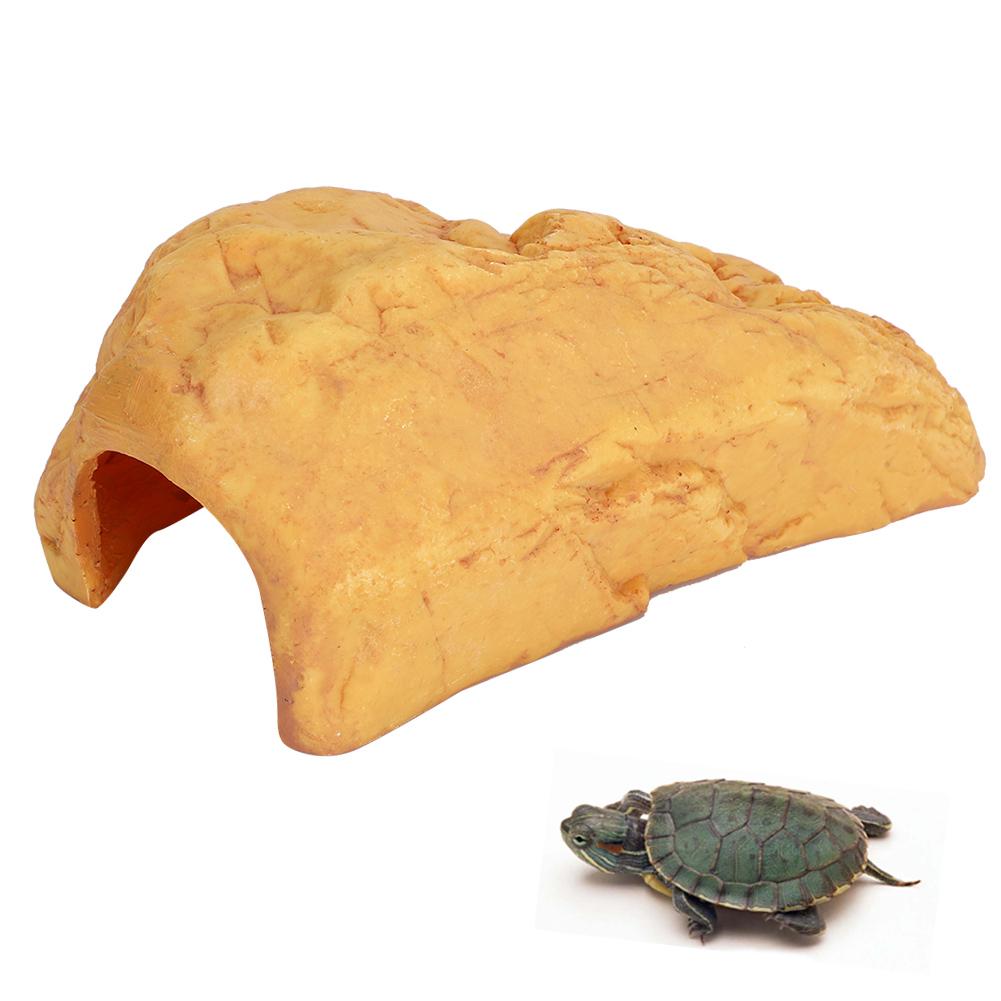 Harz-Unterschlupf für Reptilien Aquarium-Dekoration Künstliche Weiche Stabile Versteckhöhlen