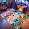Gumball Teppich für Wohnzimmer Schlafzimmer Zuhause Sofadekoration, Rutschfeste Bodenmatte für Kinder zum Spielen