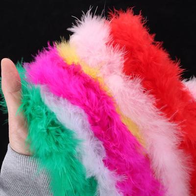 2M Feather Boa Strip For Christmas Tree Ribbon Craft Costume Cosplay Fancy Dress Wedding Party Decor Apparel Accessaries