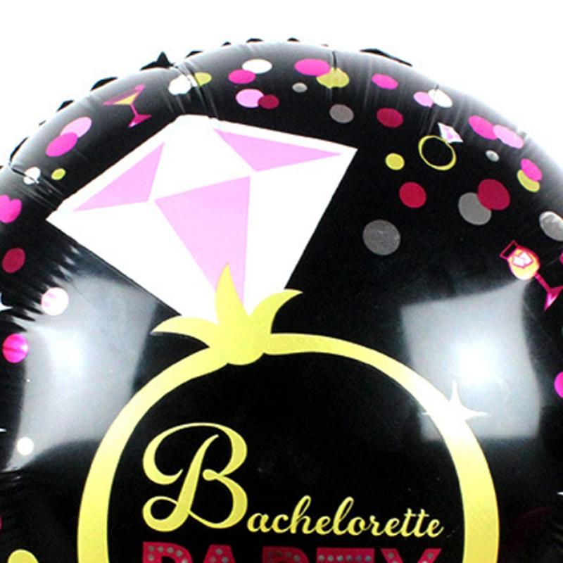 Rozlučka se svobodou Hliníkové fóliové balónky Párty Banket Balónky z hliníkové fólie s černým diamantovým prstenem