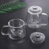 Transparent Tea Cup Set Heat Resistant Flower Teapot Chinese Glass Teapot  Tea Infusion