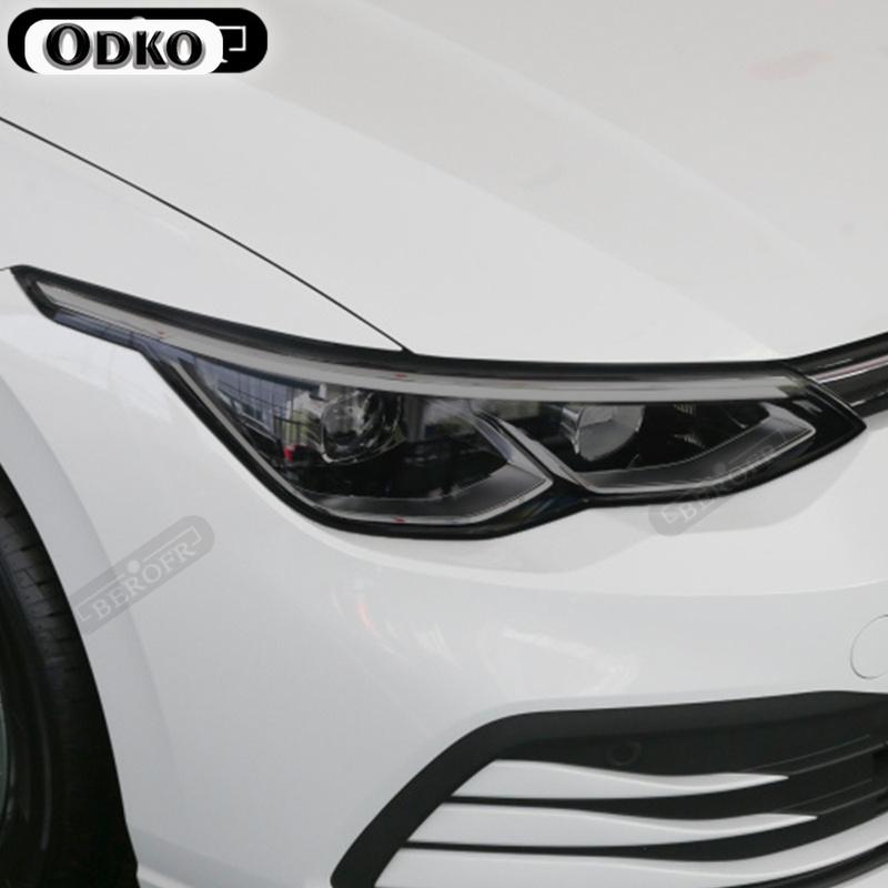 Car Headlight Tint Black Protective Film Taillight Transparent TPU Sticker For Volkswagen VW Golf 7 MK7 2012- Accessories