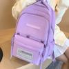 Schoolbag Mori Black and White Versatile Solid Color Backpack Women's Japan and Korea Fashion Schoolbag Men's High School Backpack Women's Backpack 
