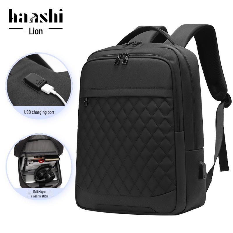Men's High-End Waterproof Travel Backpack – Large Capacity, Stylish Commuter Bag