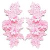Vintage Schwere Spitze Spitzenapplikation Passendes Muster Bunte Florale Stickerei Borte DIY Design 3D Gestickter Aufnäher Kleidung Nähen