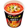 Nissin Foods Tongarashi Spicy Seafood Jjigae Kneaded Cup 62g X 12 Packs Noodles, [Spicy Noodles], Noodles,