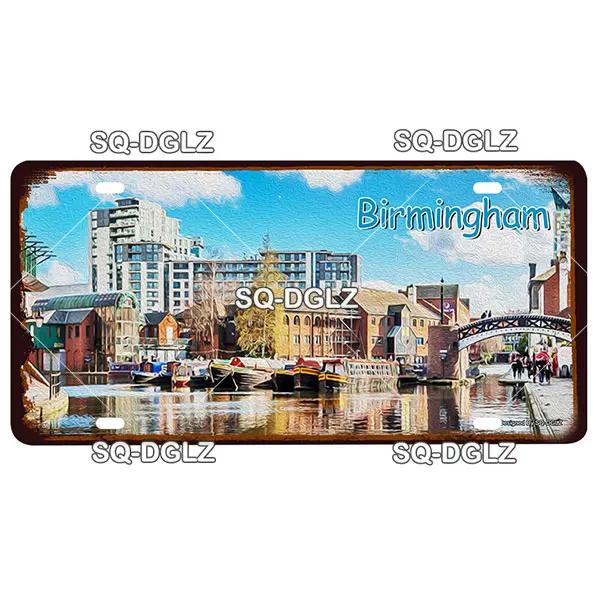 [SQ-DGLZ] Asia City 15x30cm Plate Metal Sign Vintage Plaque Tin Sign Wall Decor For Bar Country Painting Travel Poster