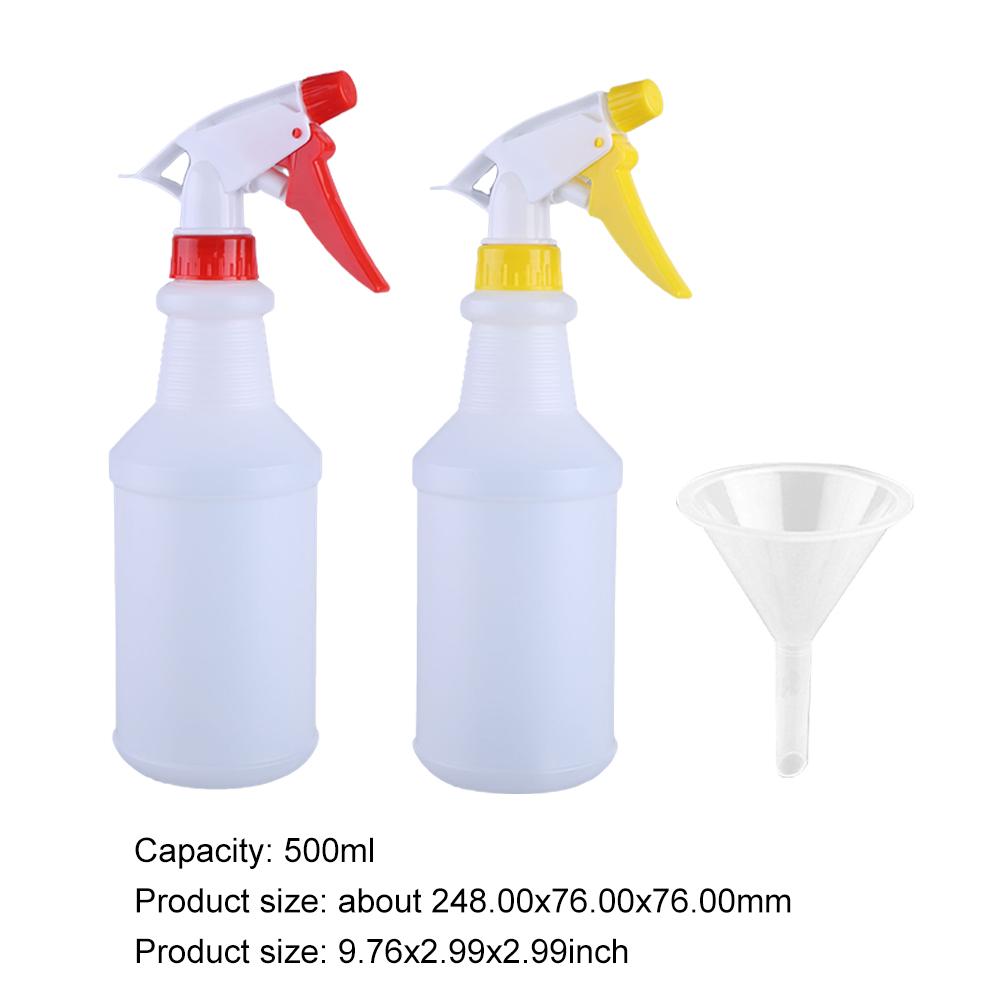 2 PCS 500ml Portable Spray Bottle Multipurpose Leak Proof Empty Plastic Spray Bottles Empty Cleaner Container Gardening Supplies
