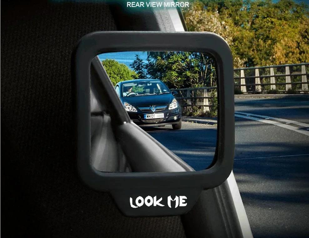 

270 Degrees Wide Angle Car Rear Magnet Mirror Auxiliary Rearview Safety Eliminator Blind Point Cleaner Auto Accessories