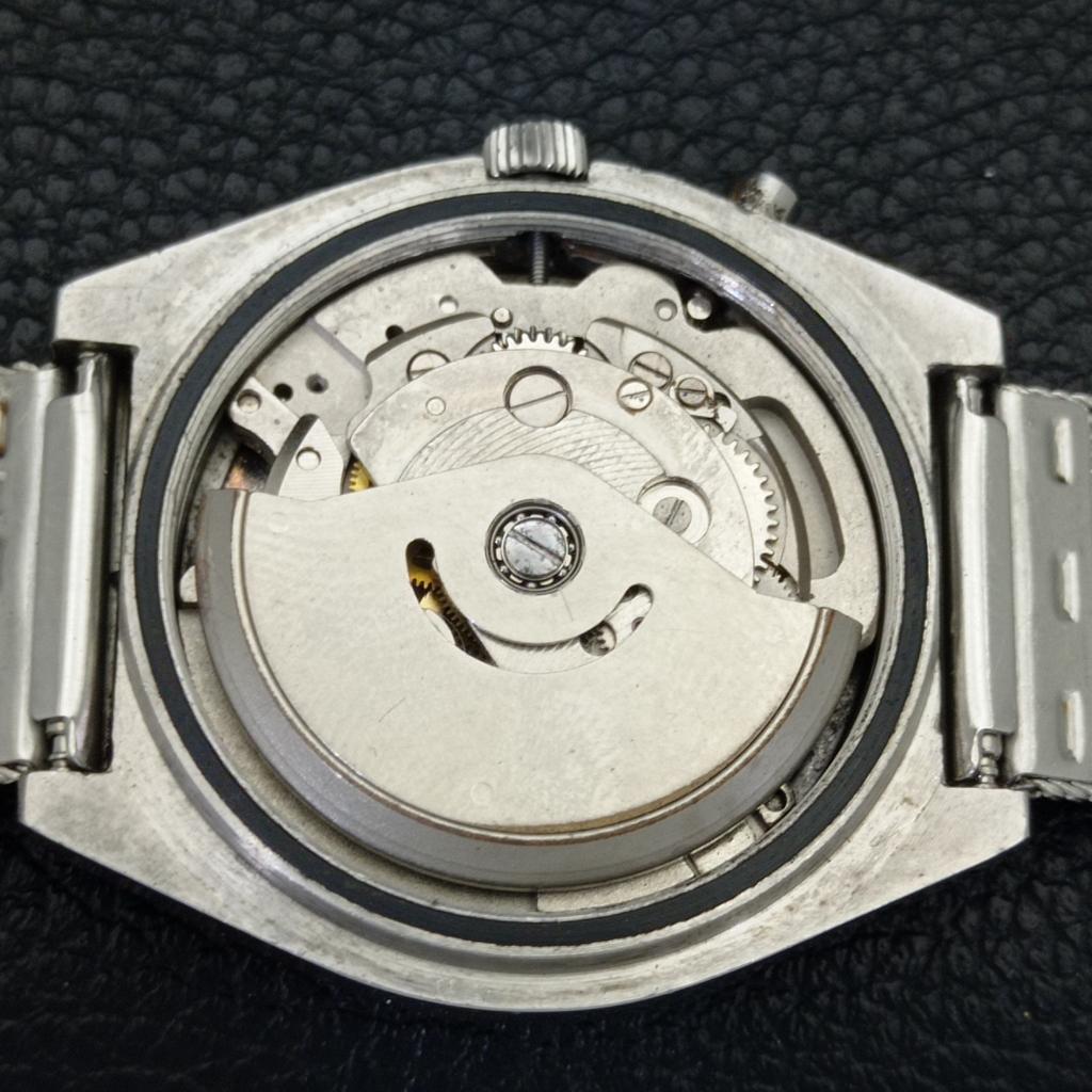 AUTOMATIC VINTAGE RICOH R31 JAPAN MENS SILVER COLOR DIAL WATCH A701928-5 R207-a701928