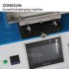 ZONESUN ZY-819R 150*230mm Round Cosmetic Bottle Leather LOGO Paper Customized Hot Foil Stamping Machine Heat Press Machine