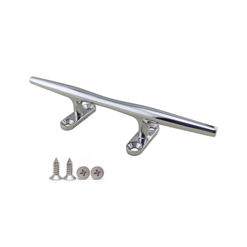 Boat Cleat Open Base 4/5/6//8/10/12 Inch, Dock Cleat 316 Stainless Steel Marine Grade Boats Hollow Base Cleats