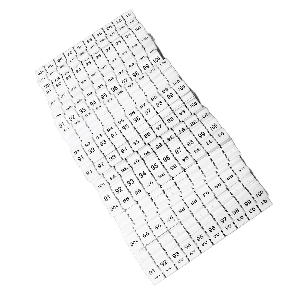 100Pcs ZB10 Series Terminal Block Marking Label Terminal Block Marker  Electrical Maintenance