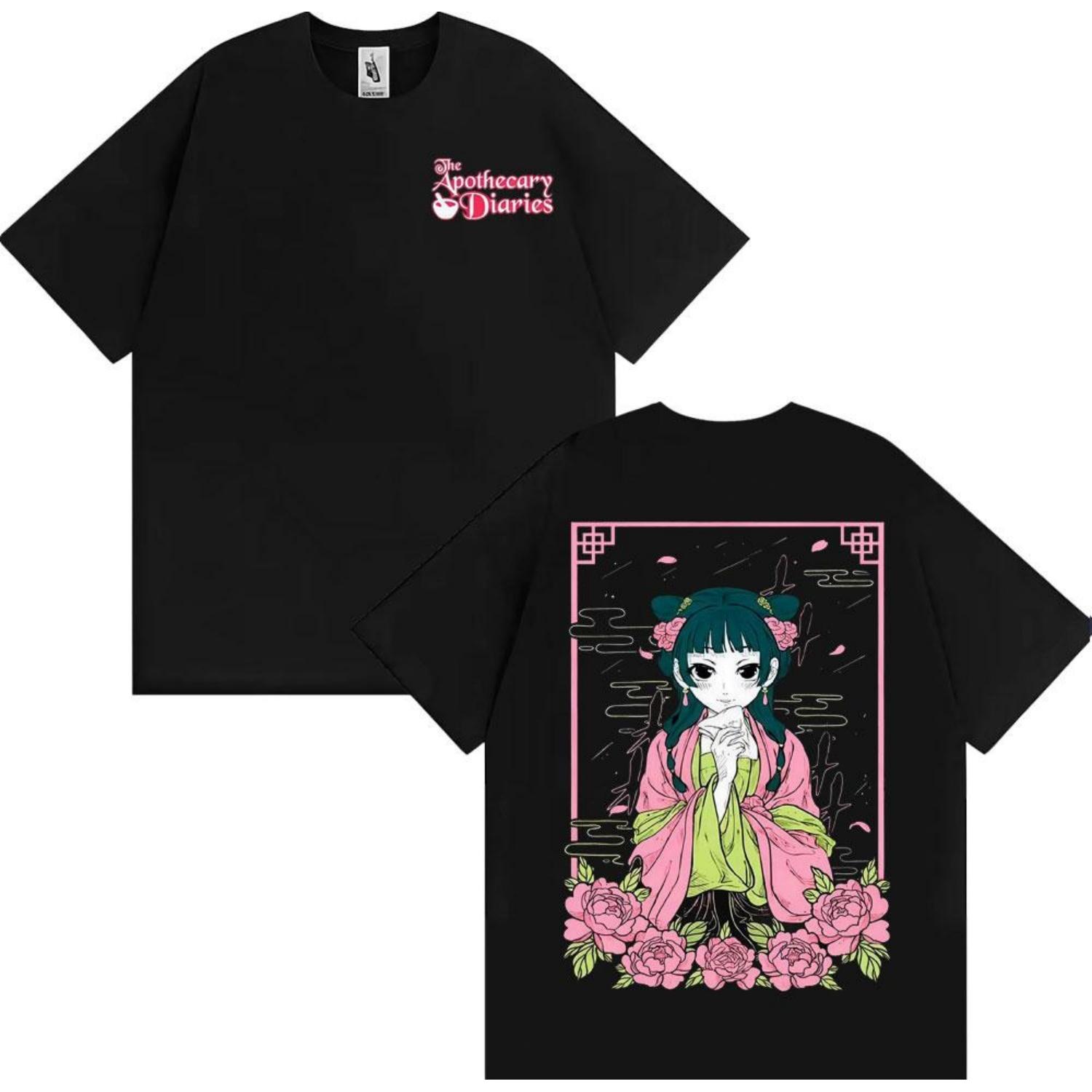 

New Anime The Apothecary Diaries Maomao Tshirts Harajuku Fashion Kawaii Cute Tshirt Men Women Retro Cartoon Streetwear T Shirt XXXXXL чорний