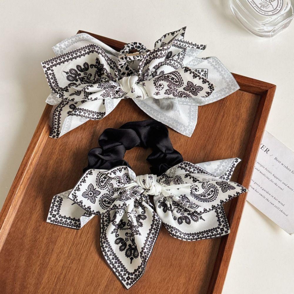 Cute Hairpin Cashew Flower Hair Clip Bowknot Bow Hair Rope Cute Bow Hair Claw  Female