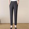 Mom's Quilted Fleece-Lined High-Waisted Winter Pants