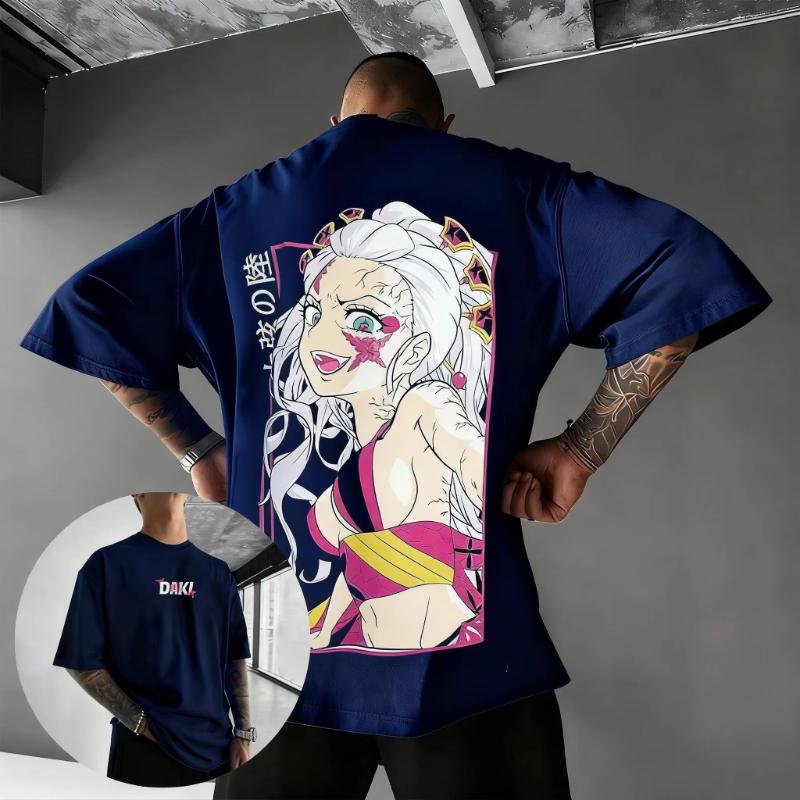 Demon Slayer Graphic T Shirt Men Women Anime Print Oversized Cotton Tee 2026 Summer New Casual Streetwear Short Sleeve Tops Y2k