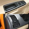 Para Volkswagen Polo 2002-2010 Panel de Control Central Interior manija de puerta pegatinas de fibra de carbono 5D calcomanías accesorios de estilo de coche